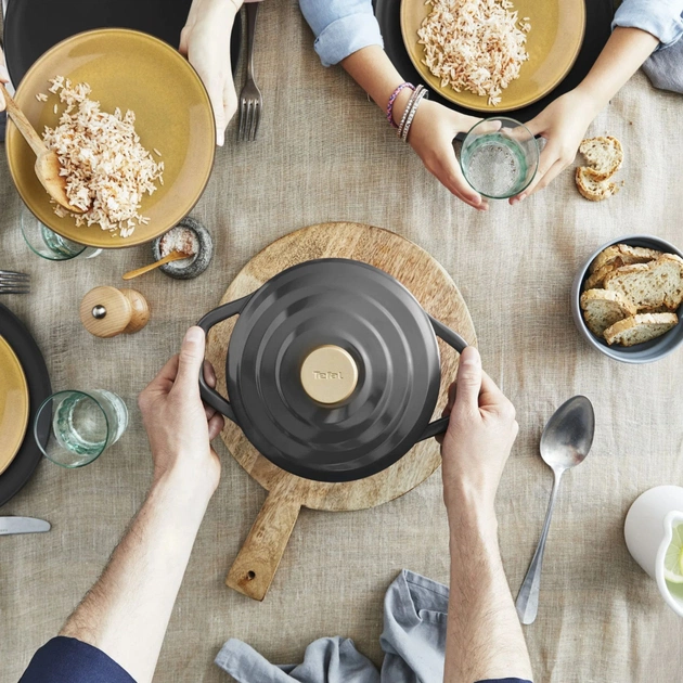 Каструля Tefal Air, з кришкою, 3.1л, алюміній, чорний (E2554404) - picture 11