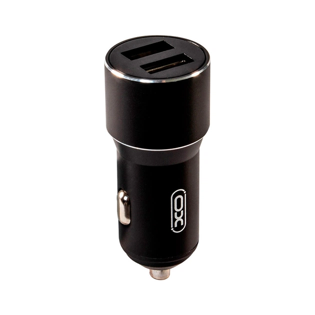 Зарядное устройство XO CC30 Metal Car Charger Black (XO-CC30-BK) - изображение 1