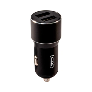 Зарядний пристрій XO CC30 Metal Car Charger Black (XO-CC30-BK) зображення 1