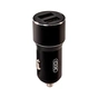 Зарядний пристрій XO CC30 Metal Car Charger Black (XO-CC30-BK) - зменшене зображення 1