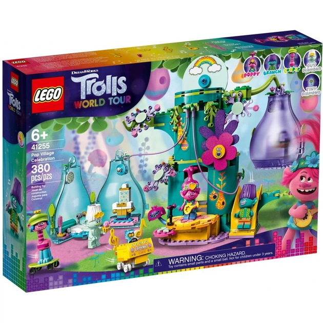 Конструктор LEGO Trolls Концерт у місті Рок-на-Вулкані 387 деталей (41255) - изображение 1