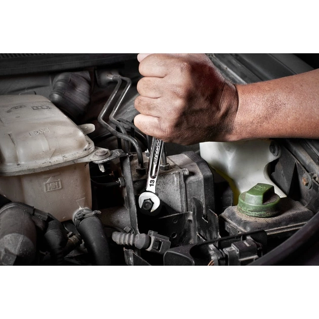 Ключ Milwaukee MAX BITE рожково-накидний з тріскачкою, 15шт, 8-22мм (4932464994) - picture 4