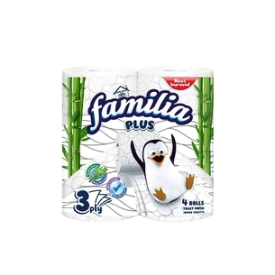 Туалетний папір Familia 3 шари 4 рулони (8690536020140) зображення 1
