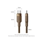 Дата кабель USB-C to USB-C 1.0m 3A aluminum gold Vention (TRDJF) - preview 11