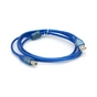 Кабель для принтера USB 2.0 AM/BM 2.0m ferrite blue Ritar (YT-AM/BM-2.0TBL) - уменьшенное изображение 2