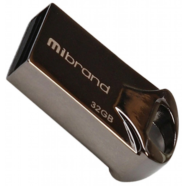 USB флеш накопичувач Mibrand 32GB Hawk Black USB 2.0 (MI2.0/HA32M1B) - изображение 1
