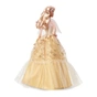 Лялька Barbie колекційна Святкова в розкішній золотистій сукні (HJX04) - зменшене зображення 3