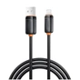 Дата кабель USB 2.0 AM to Lightning 1.0m 3A black XO (XO-CB-300UL-BK) - зменшене зображення 1