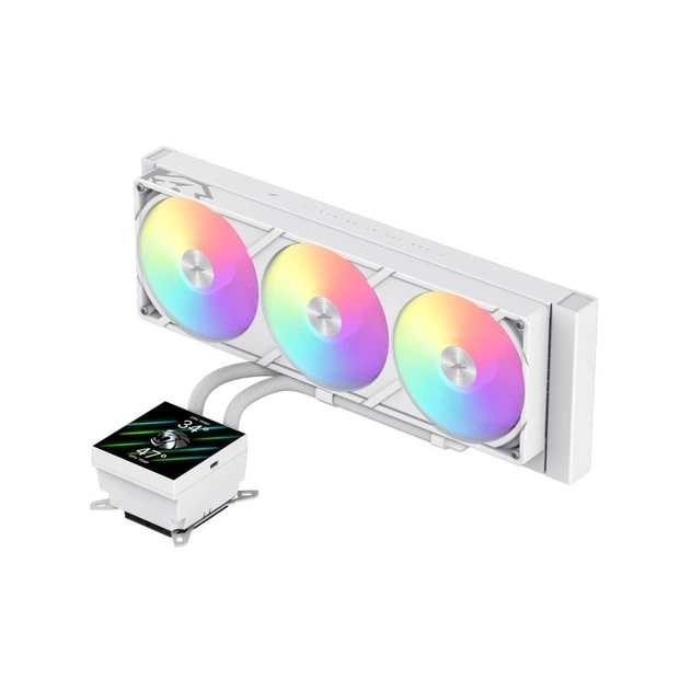 Система жидкостного охлаждения Gamemax GLACIER 360 LCD WH - изображение 1