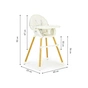 Стілець для годування Ecotoys 2 в 1 SMART Beige (HA-004 BEIGE) - зменшене зображення 7