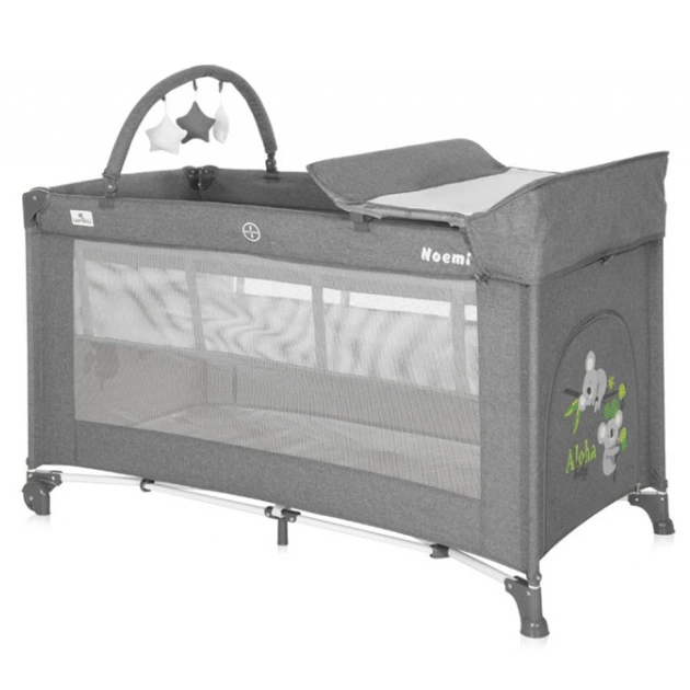 Дитячий манеж Lorelli NOEMI 2L+ grey koalas - зображення 1