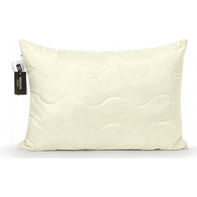 Подушка MirSon шовкова №1617 Eco Light Creamy Середня (2200002647298) - зображення 1