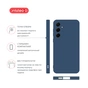Чехол для мобильного телефона Intaleo Silicone Samsung Galaxy A55 Blue (1283126600289) - уменьшенное изображение 4