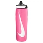Пляшка для води Nike Refuel Bottle 24 OZ рожевий, чорний, білий 709 мл N.100.7666.634.24 (887791745491) - зменшене зображення 1