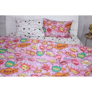 Постільна білизна MirSon Бязь Ranforce Elite 17-0512 Bombs pink Односпальна (2200004665436) зображення 1