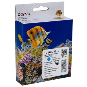 Картридж Barva HP 940XL (C4907AE) 1400 c, Cyan (IC-940XL-C) зображення 1