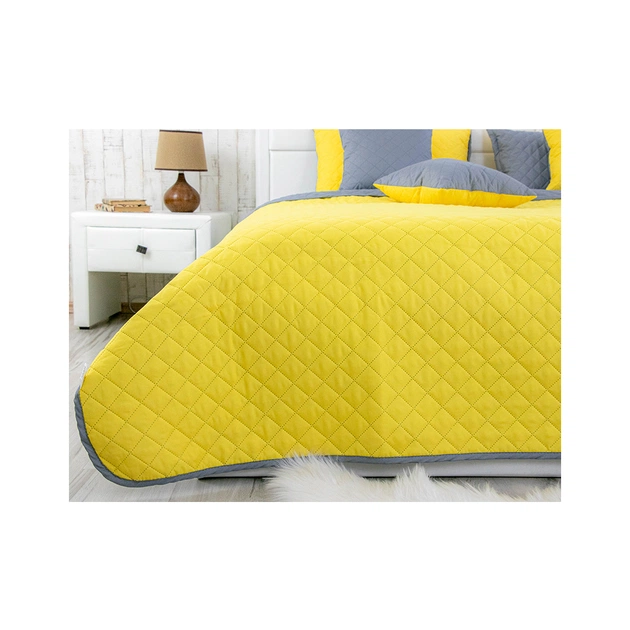 Покривало Руно мікрофайбер Yellow Grey 150x212 см (360.52У_Yellow Grey) - зображення 4