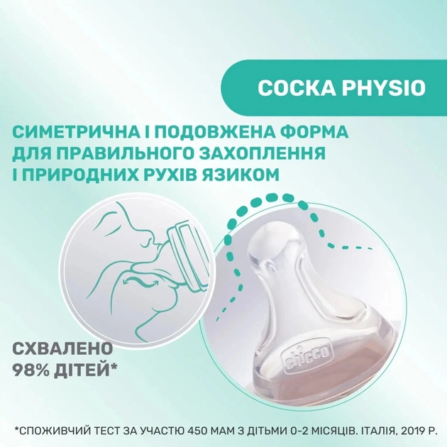 Пляшечка для годування Chicco Perfect 5 Love із силіконовою соскою 0+ міс. 150 мл Рожева (20211.11.40) - picture 6
