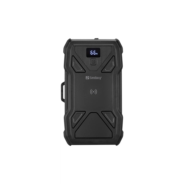 Батарея універсальна Sandberg 27000mAh Solar 5-Panel 8W, PD/20W, IP54, Flashlight, wireless charging 15W (421-06) - зображення 1