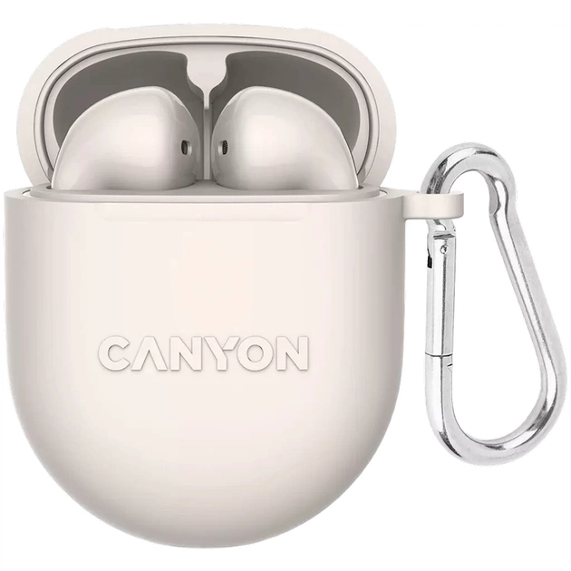 Наушники Canyon TWS-6 Beige (CNS-TWS6BE) - изображение 1