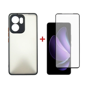 Чохол до мобільного телефона Dengos Oppo Reno13 F Case Matte + Glass (Black) (DG-KM-149) зображення 1