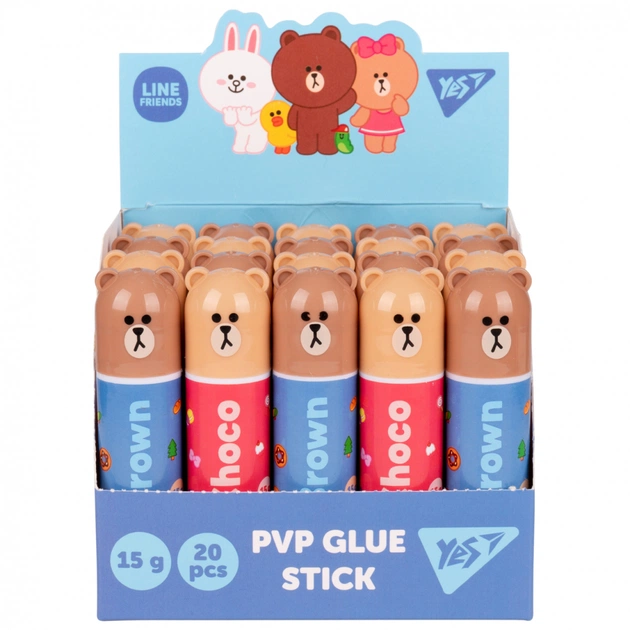 Клей Yes олівець PVP Line Friends 15г (320291) - picture 3