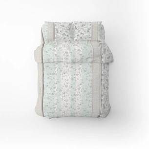 Постільна білизна Home Line Затишок капучино-ментоловий бязь полуторна (173537) зображення 1