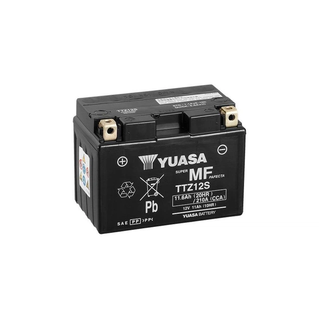 Аккумулятор автомобильный Yuasa 12V 11,6Ah MF VRLA Battery AGM (TTZ12S) - изображение 1