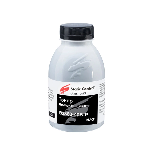 Тонер Brother HL-L2360 40г (1.2k) фасовка Static Control (B2360-40B-P) - изображение 1