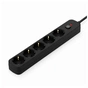 Сетевой фильтр питания ColorWay CCA-3G1MM 5 розеток, 3m Black (CW-PSEA1053BK) - уменьшенное изображение 2