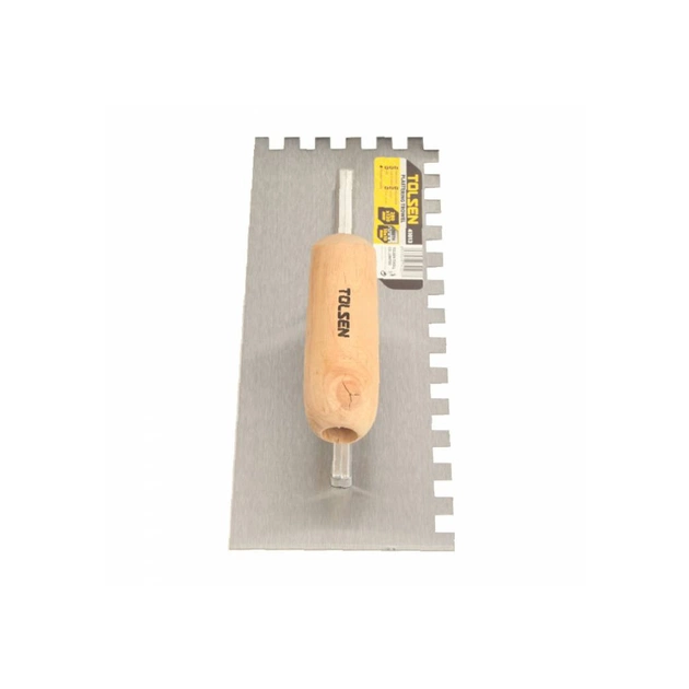 Затирка Tolsen сталева 280х120 мм зуб 10 мм дерев'яна ручка (41013) - picture 3