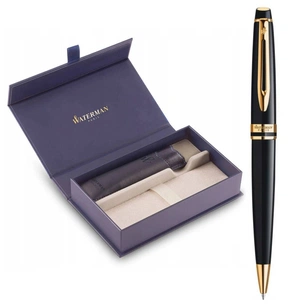 Ручка кулькова Waterman EXPERT Black GT  BP + чохол + подар.упаковка GIFT24 (20 021b24) изображение 1