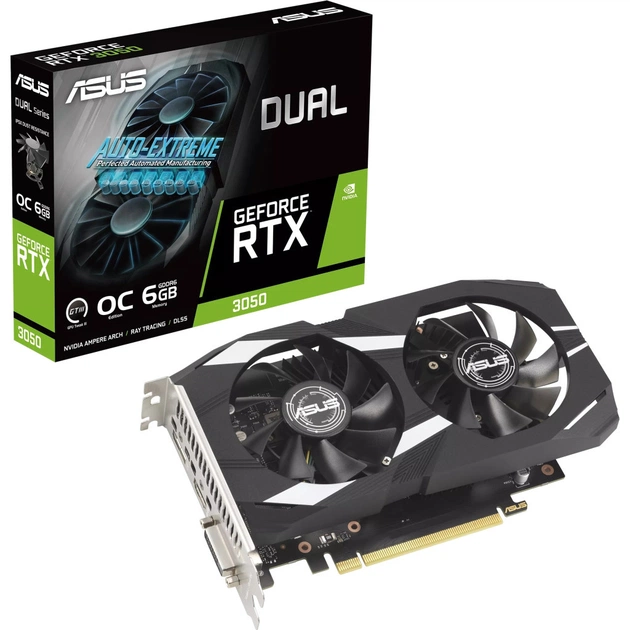 Відеокарта ASUS GeForce RTX3050 6Gb DUAL OC (DUAL-RTX3050-O6G) - зображення 11