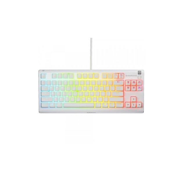 Клавіатура SteelSeries Apex 3 TKL USB UA White (64819) - зображення 1