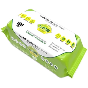 Серветки для прибирання Lime Вологі 100 шт. (8684646050593) зображення 1