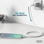 Дата кабель USB-C to Lightning 2.0m USB 2.0 60W silicone white Digitus (AK-600110-020-W) - зменшене зображення 10