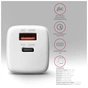 Зарядний пристрій AXAGON 1xUSB QC4.0 + 1xUSB-C PD30W PPS white (ACU-PQ30W) - зменшене зображення 5