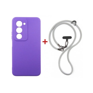 Чохол до мобільного телефона Dengos Case + Cross-body Strap Xiaomi Redmi 15 Purple+Grey (DG-KM-CCRB-45) зображення 1