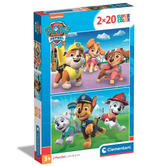 Пазл Clementoni Paw Patrol. New, 2 шт. по 20 элементов (24800) - изображение 1