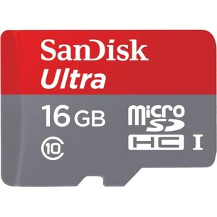 Карта пам'яті SanDisk 16GB microSD class 10 UHS-I Ultra (SDSQUNC-016G-GN3MN) зображення 1