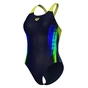Купальник Arena Breath Swimsuit V Back Lb 008330-760 чорний, жовтий, зелений, синій 36 (3468337422037) - зменшене зображення 7