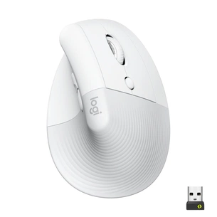 Мишка Logitech Lift Vertical Ergonomic Wireless/Bluetooth White (910-006475) зображення 1