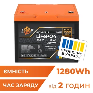Батарея LiFePo4 LogicPower LiFePO4 25.6V - 50 Ah (24666) зображення 1