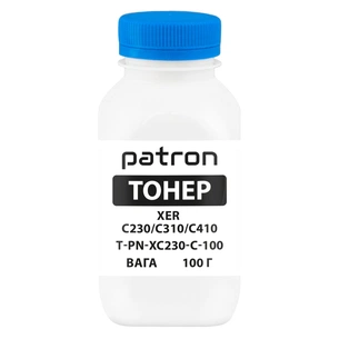 Тонер XER C230/C310/C410, 100 г, Cyan Patron (PN-XC230-C-100) зображення 1