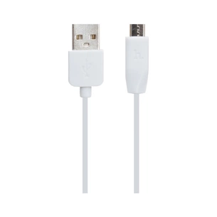 Дата кабель USB 2.0 AM to Micro 5P 1.0m 2.4A PVC X1 white HOCO (6957531032038) зображення 1