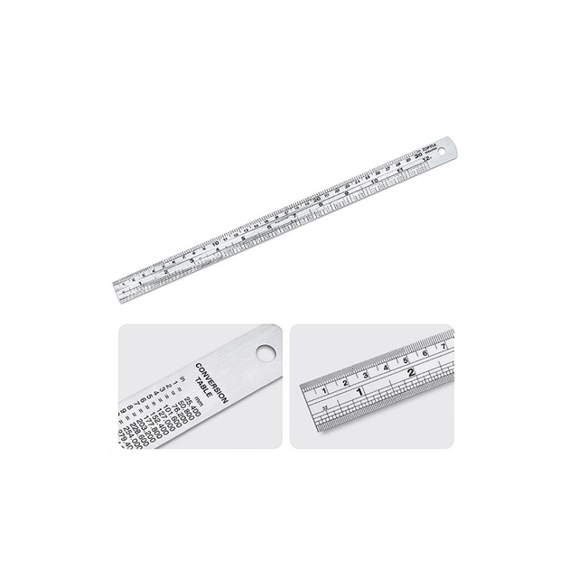 Лінійка будівельна Toptul 30 см із нержавіючої сталі (IABA0300) - picture 2