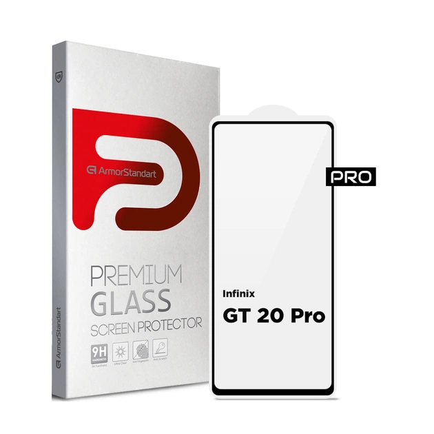 Скло захисне Armorstandart Pro Infinix GT 20 Pro Black (ARM77782) - изображение 1