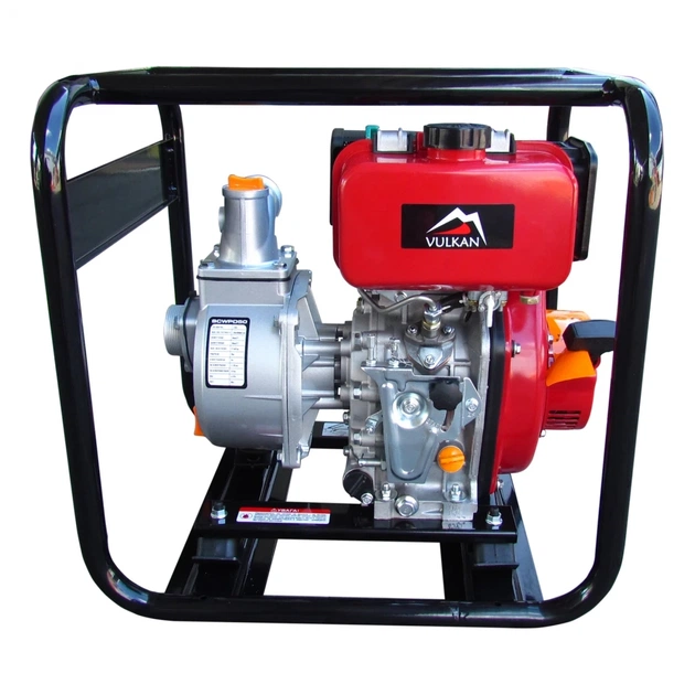 Мотопомпа Vulkan рукав 50мм, 28м3/год, підйом 28м, чиста вода, SCWPD50, дизельна (79164) - picture 2