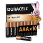 Батарейка Duracell AAA лужні 10 шт. в упаковці (5002509/5006462) - зменшене зображення 1