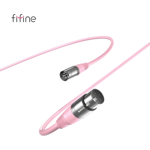 Мікрофонний кабель Fifine XLR Male to Female Pink 1.8 м (L9CP) - picture 3